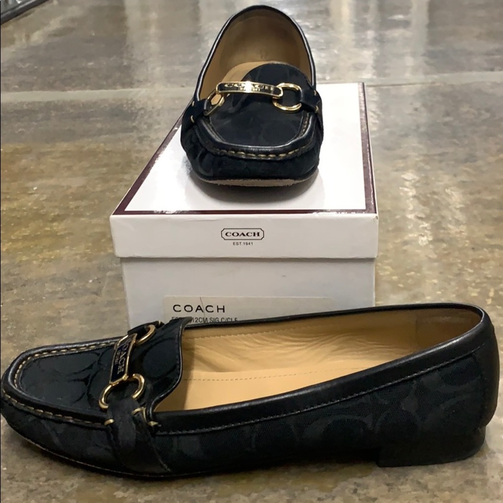 Black Coach loafers